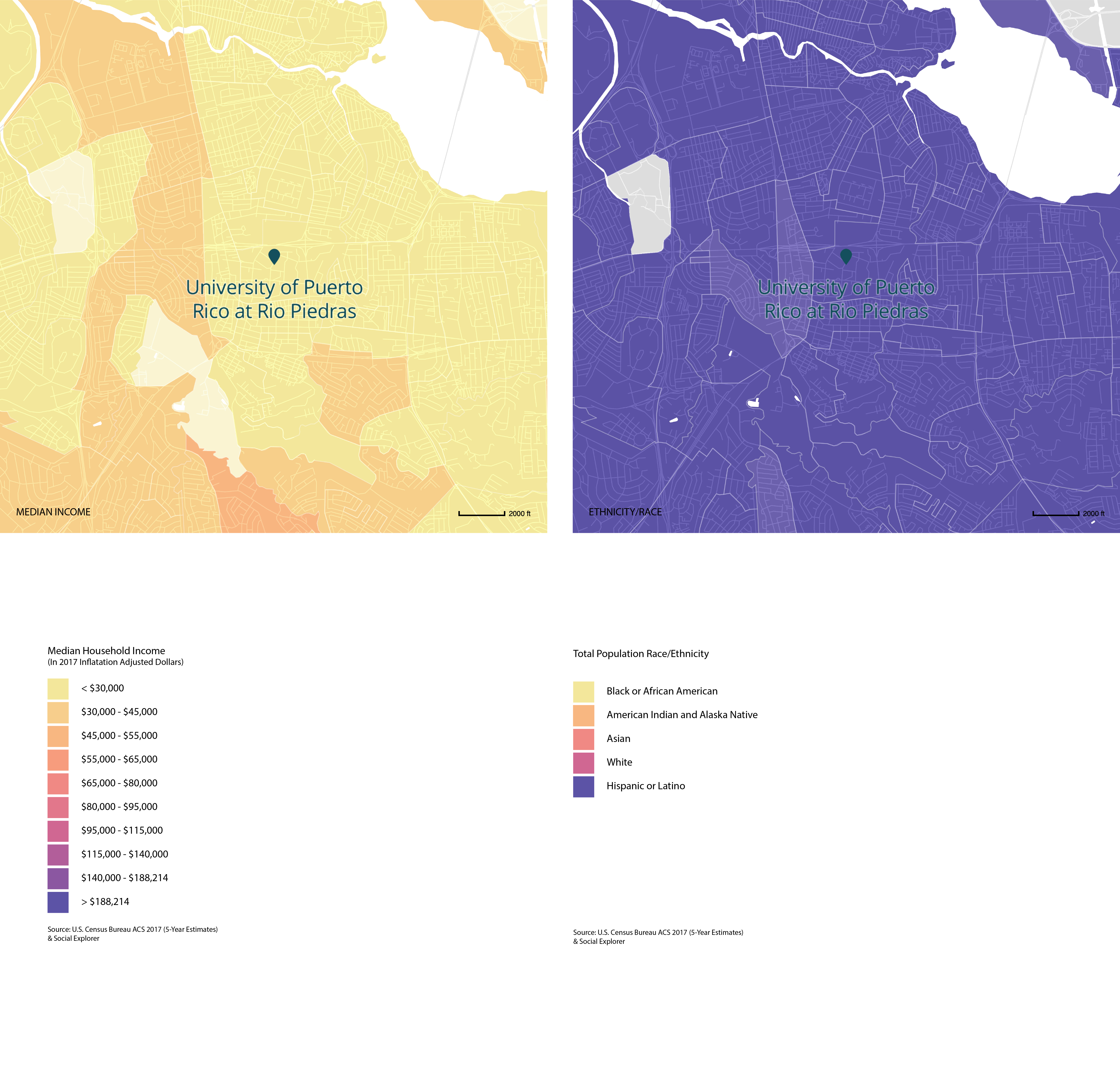 Income and Racial Demographics of Areas Surrounding Resilient Infrastructure and Sustainability Education (RISE-UP)