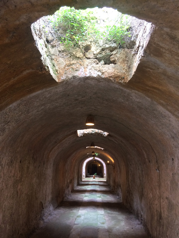 Corridor-shaped Camere dello Scirocco under Villa Naselli, Palermo. Photo: Cooking Sections, 2018.
